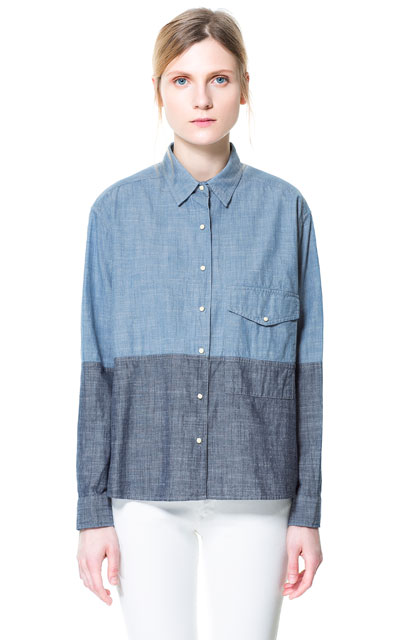 CAMISA CHAMBRAY ZARA