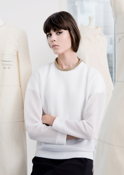 OTHER STORIES JERSEY blanco